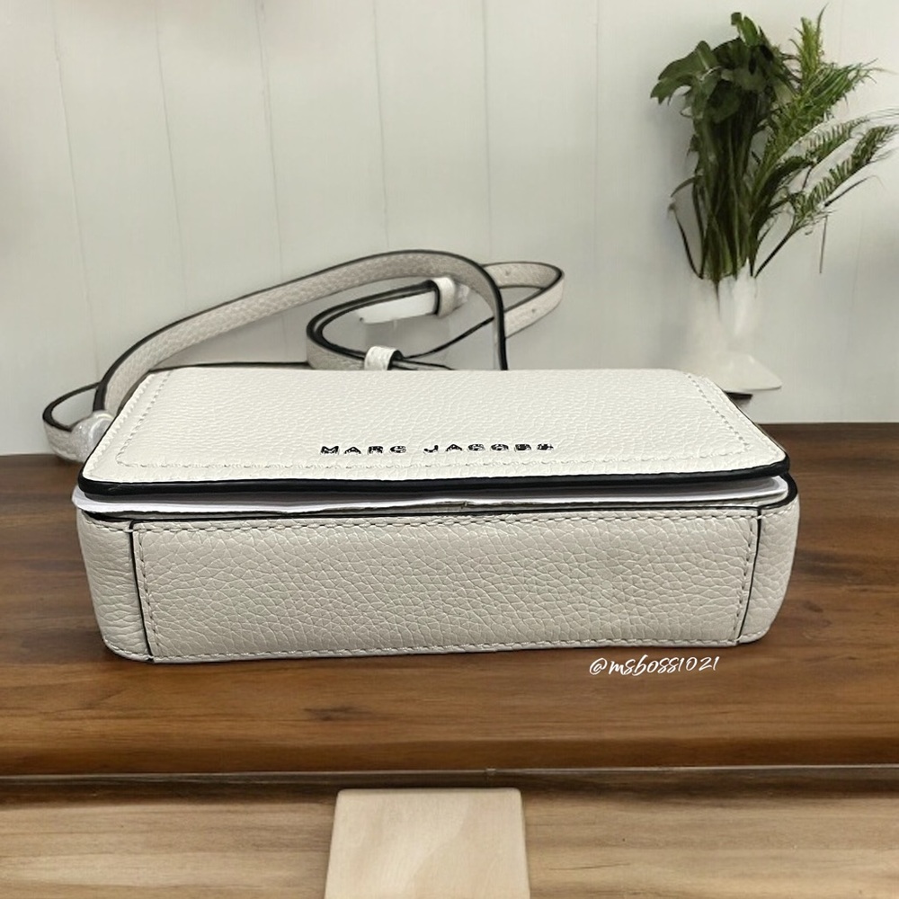 MARC JACOBS Groove Leather Mini Crossbody + Cardholder in Cotton NWT - Picture 5 of 10
